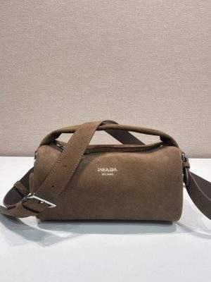 Premium Prada Suede Leather Replica Shoulder Bag