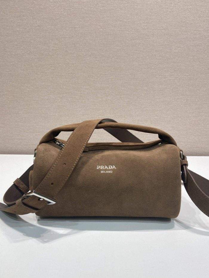 Premium Prada Suede Leather Replica Shoulder Bag