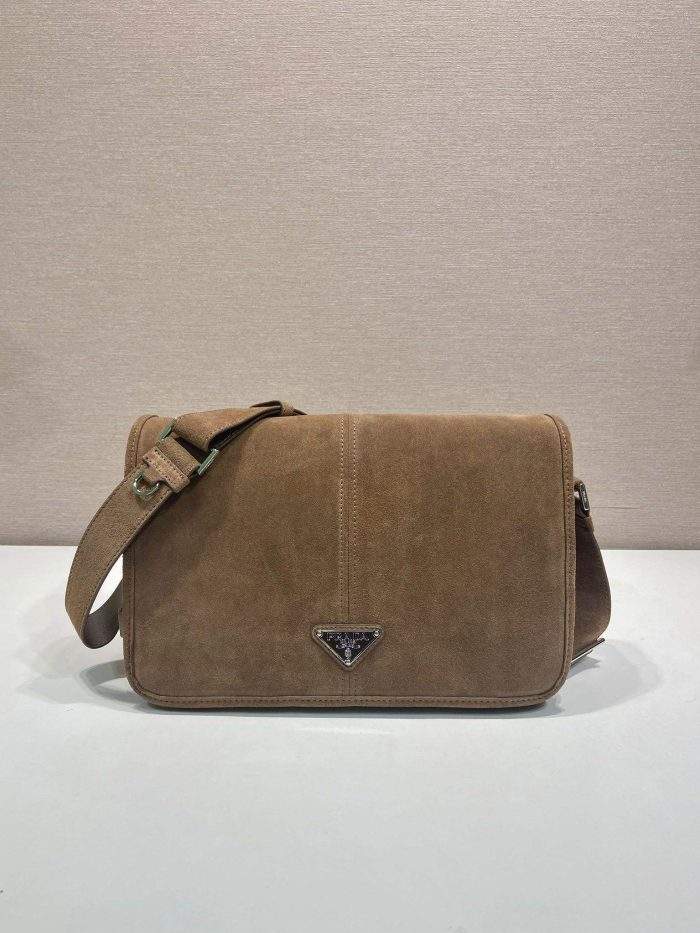 Prada Designer-Inspired Suede Replica Shoulder Bag