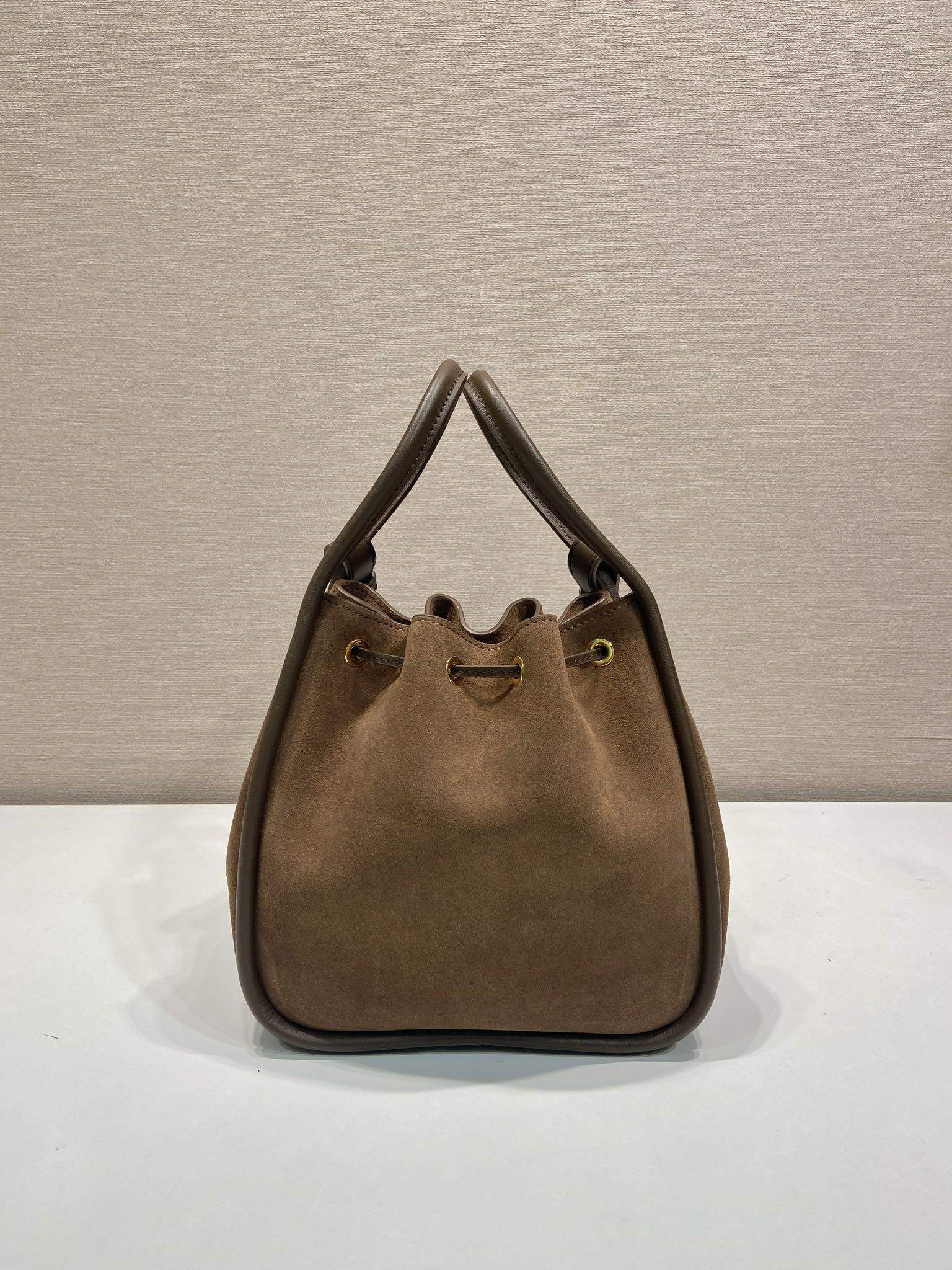 Premium Prada Darling Suede Mini Replica Bucket Bag - Image 2
