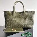 Shop Bottega Veneta Cabat Replica Bag - Olive