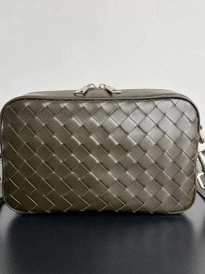 Shop Bottega Veneta Small Intrecciato Camera Replica Bag