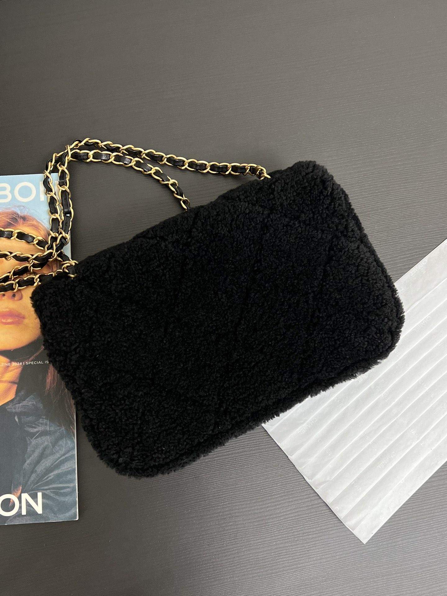 High Quality Shearling Replica Flap Bag - Image 2