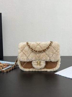 Luxury Replica Shearling Mini Flap Bag