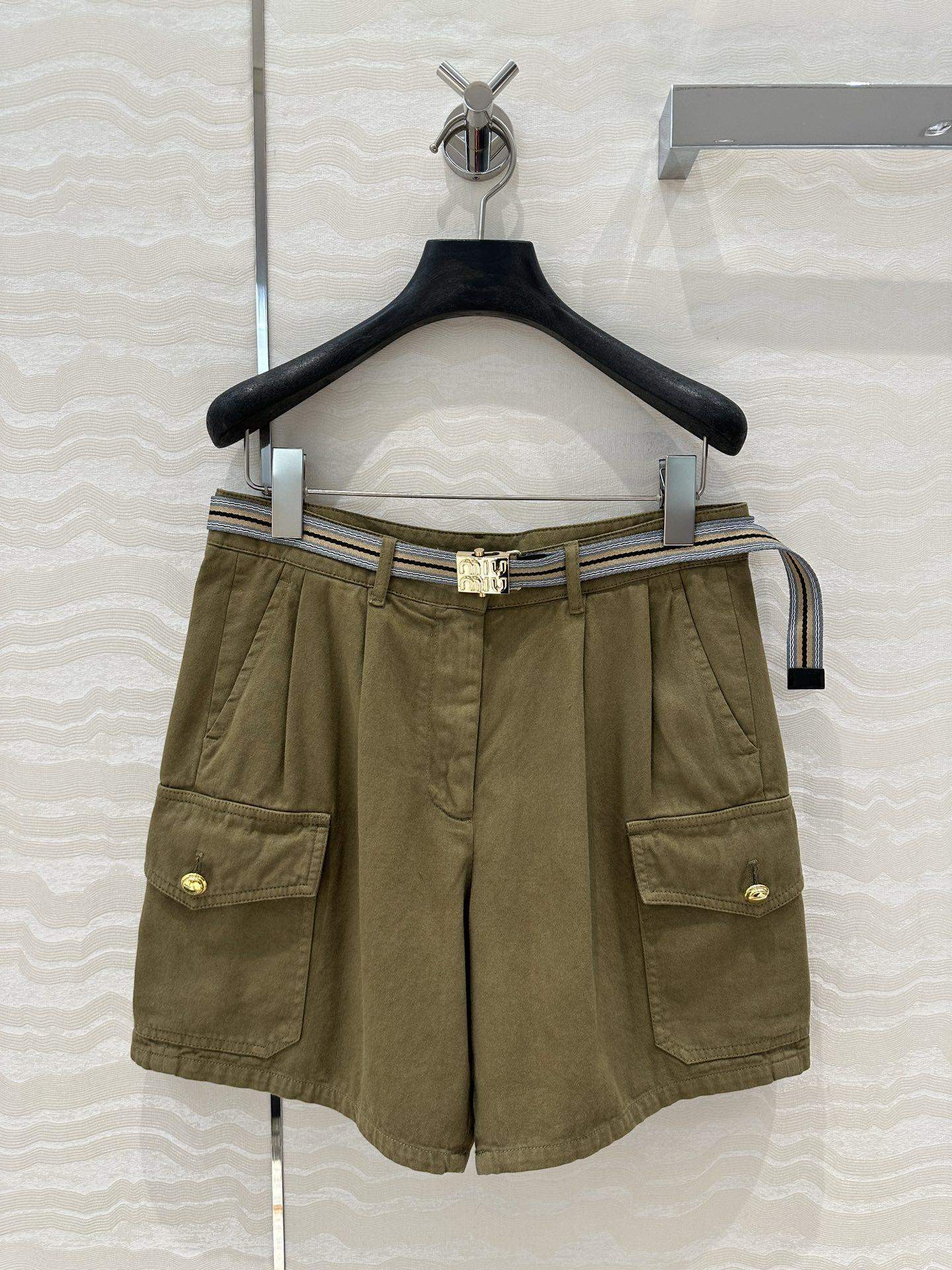 Shop Miu Miu Garment-Dyed Cotton Satin Replica Shorts