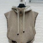 Copy Louis Vuitton Double Face Open-Arm Replica Jacket