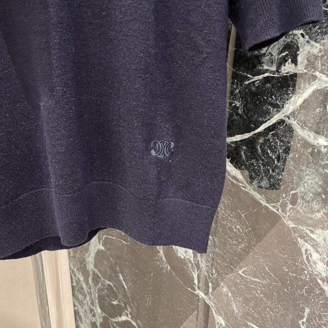 Elite Celine Crew Neck Replica Sweater In Fine Wool - Image 6