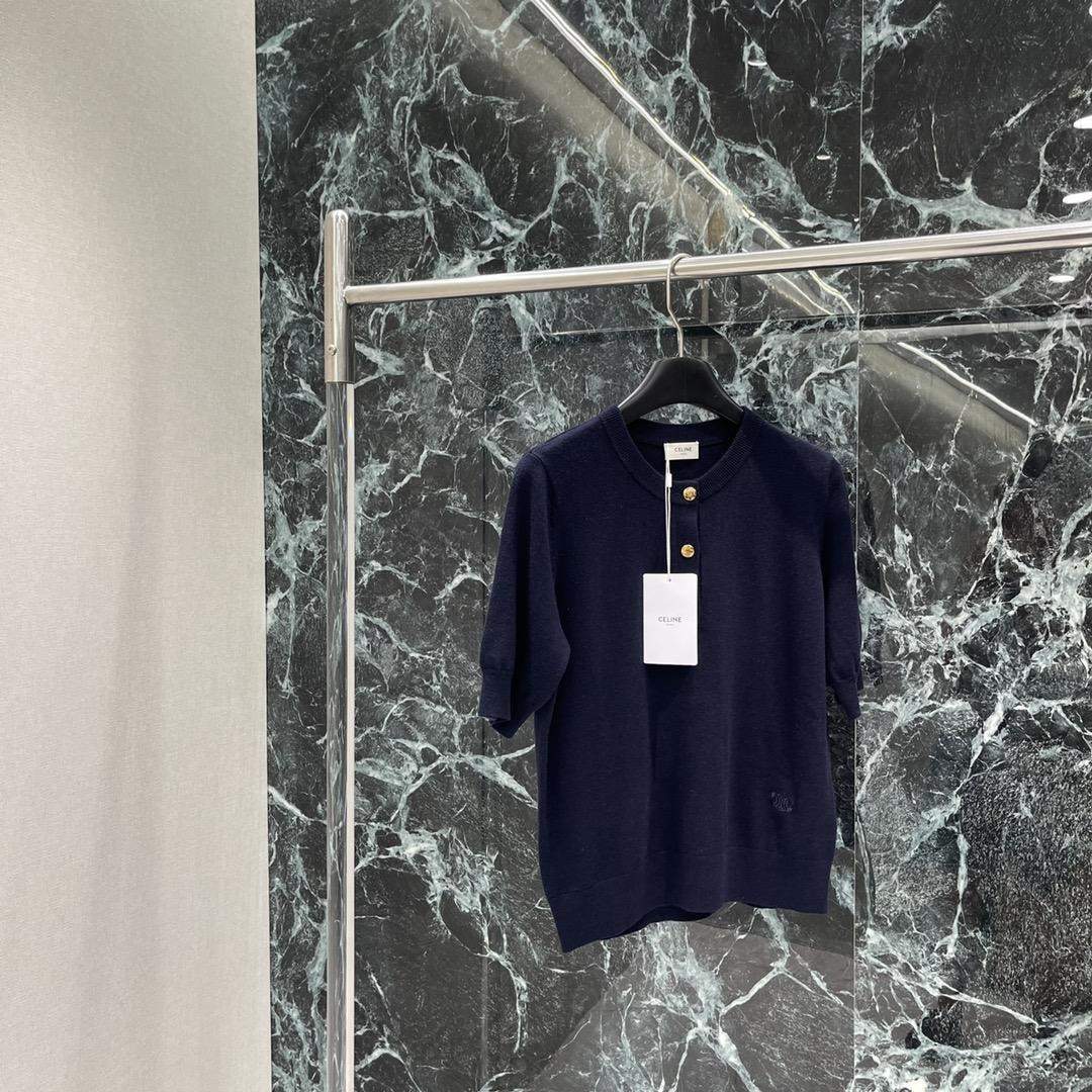 Elite Celine Crew Neck Replica Sweater In Fine Wool - Image 3