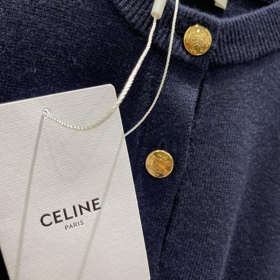 Elite Celine Crew Neck Replica Sweater In Fine Wool - Image 5