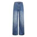 Finest Louis Vuitton Monogram Flared Replica Jeans - Blue