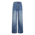 Finest Louis Vuitton Monogram Flared Replica Jeans