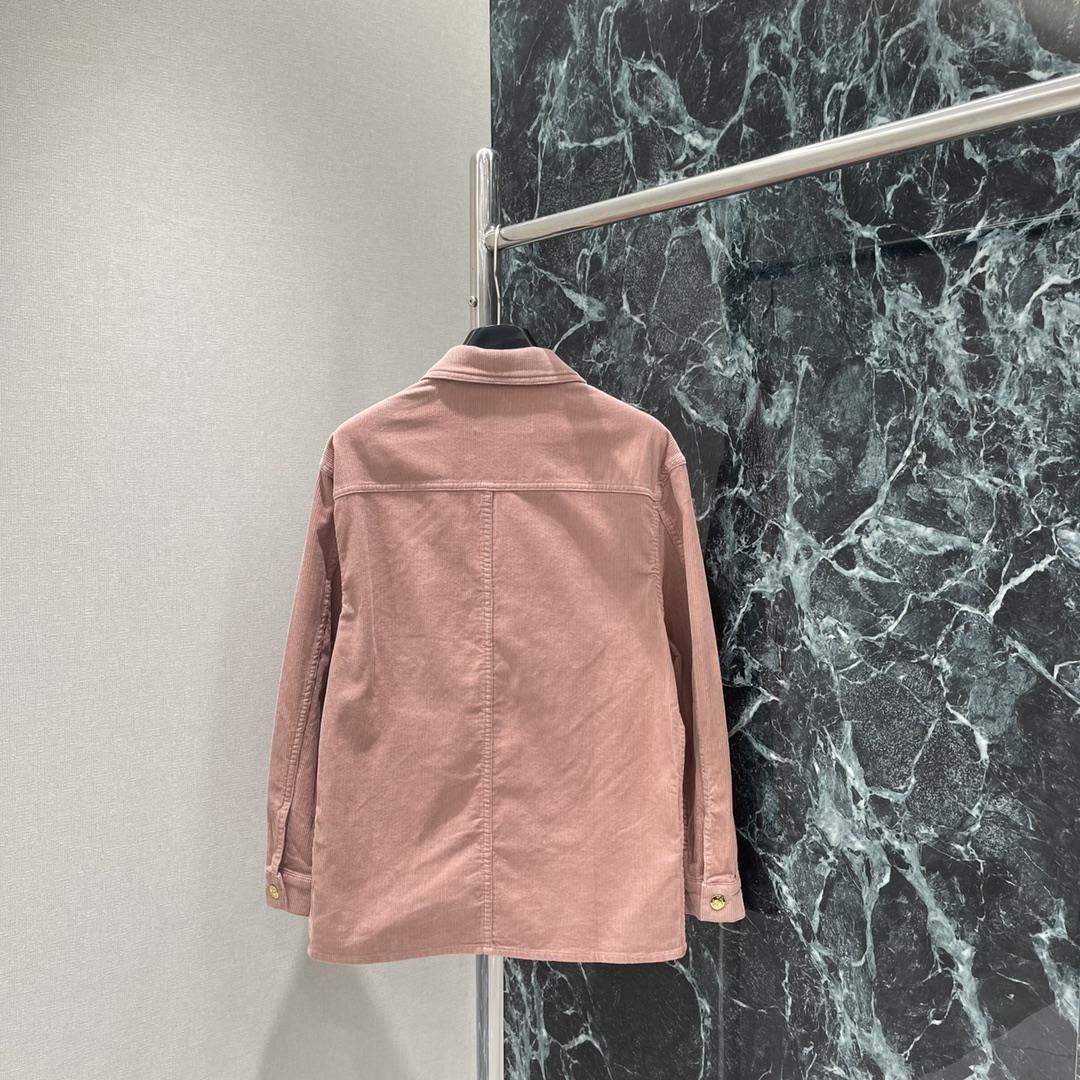 Luxury Replica Celine Car Coat Jacket In Corduroy - Image 2