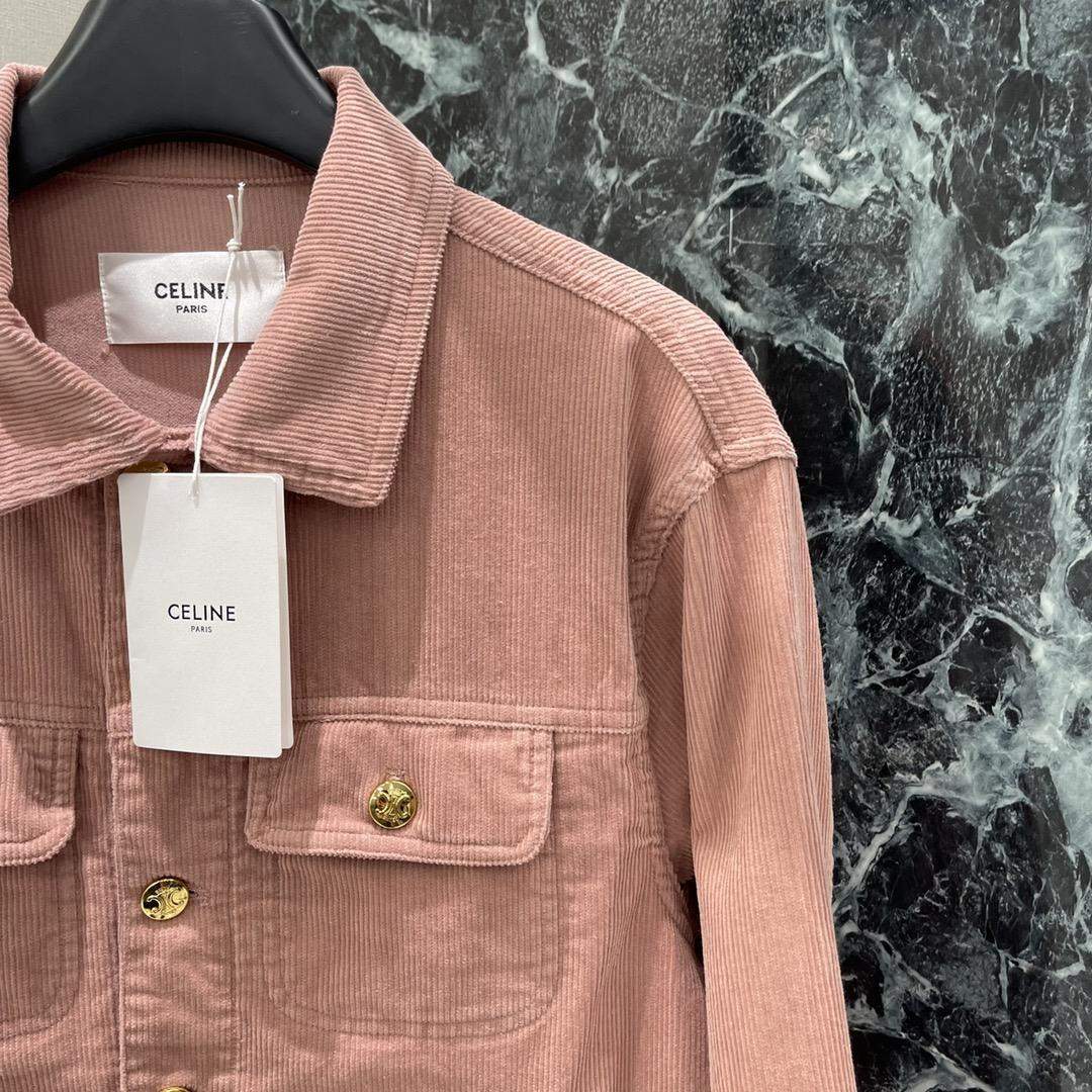 Luxury Replica Celine Car Coat Jacket In Corduroy - Image 3