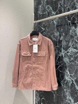 Luxury Replica Celine Car Coat Jacket In Corduroy