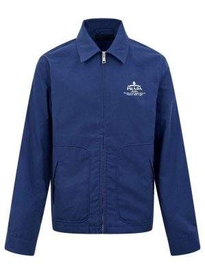 Luxury Prada Cotton Blend Blouson Replica Jacket