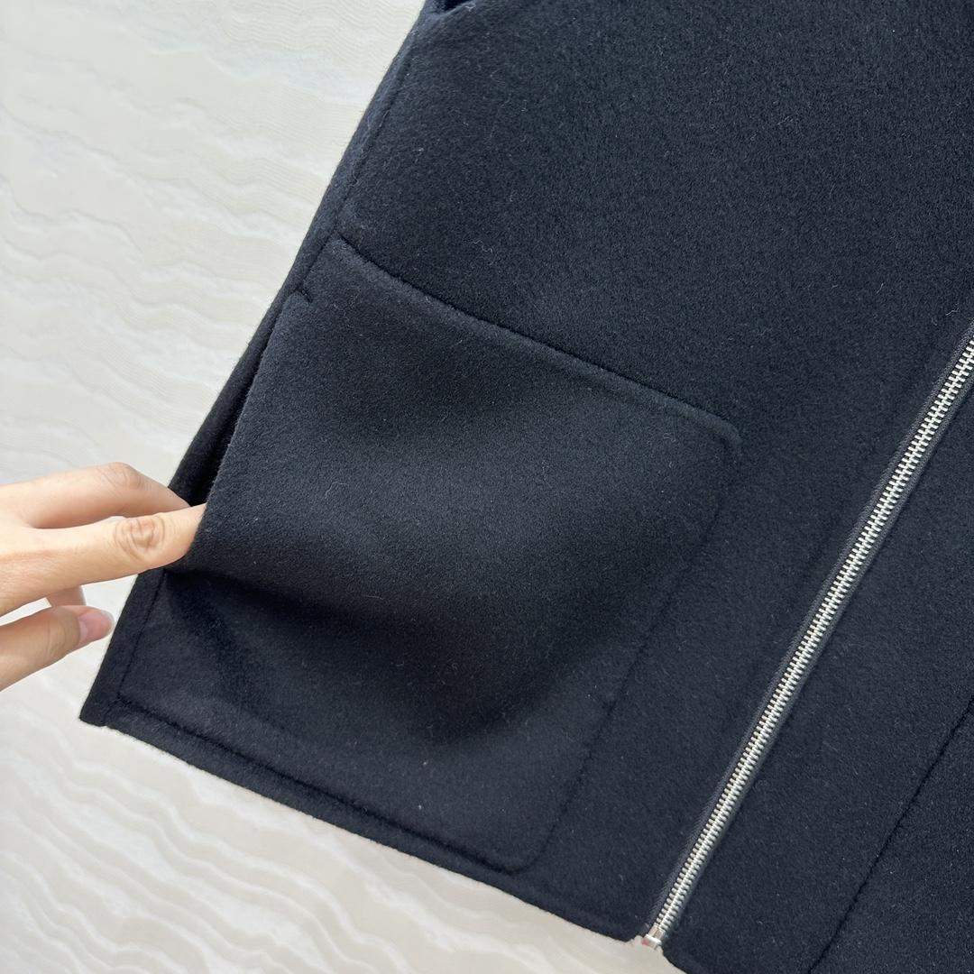 Luxury Hermes Cashmere Full-Zip Replica Vest - Image 9