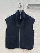 Luxury Hermes Cashmere Full-Zip Replica Vest