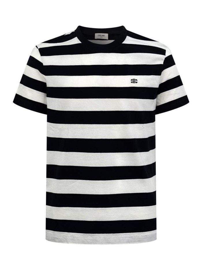Copy Celine Triomphe Loose Replica T-Shirt In Cotton Jersey