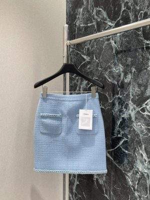 Deluxe Wool Tweed Replica Short Skirt