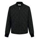Lux Celine Triomphe Replica Jacket In Lightweight Nylon - Black