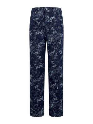 Exclusive Gucci GG Jacquard Denim Replica Pant