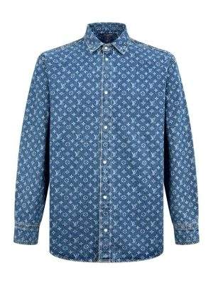 Supreme Louis Vuitton Monogram Denim Repica Shirt