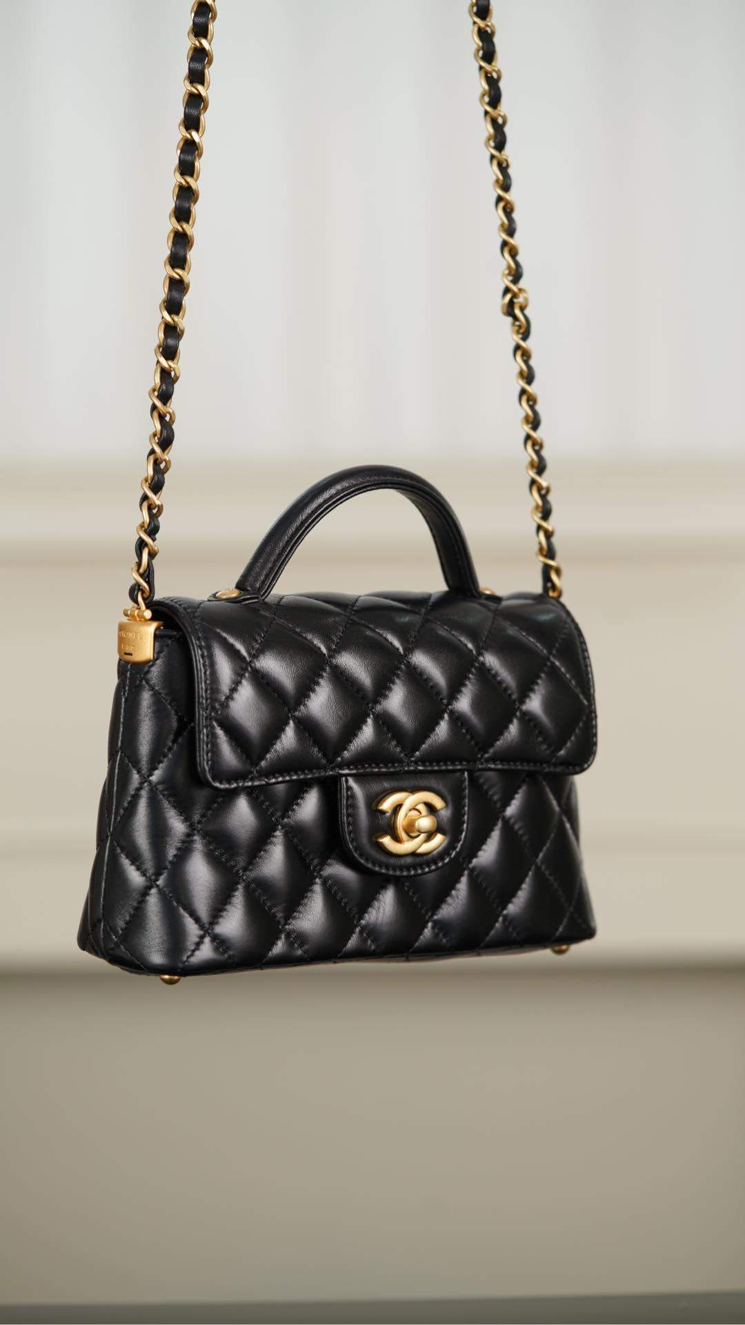 Shop Small Replica Flap Bag With Top Handle - Image 4