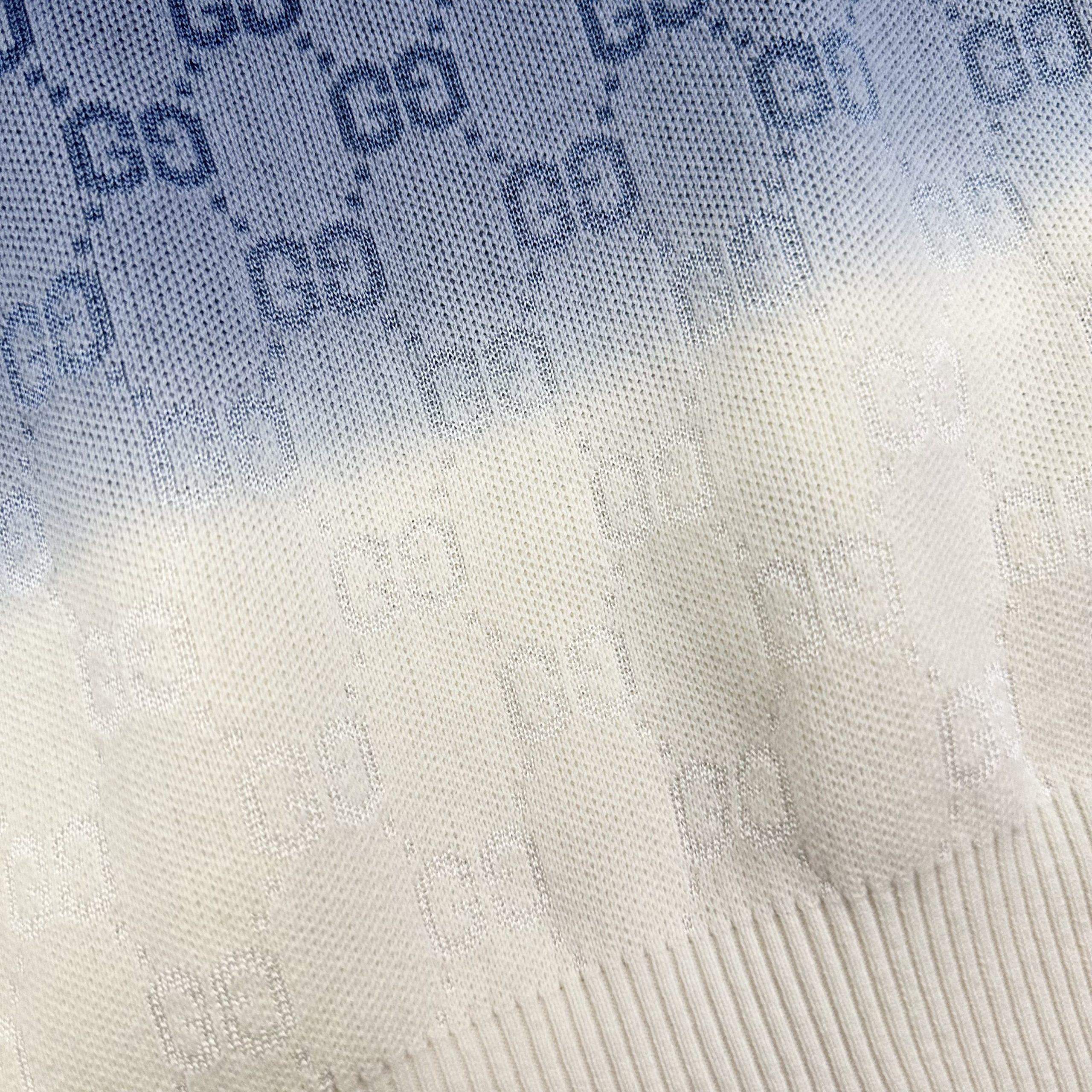 Luxury Gucci GG Cotton Knit Jacquard Replica Polo Shirt - Image 6