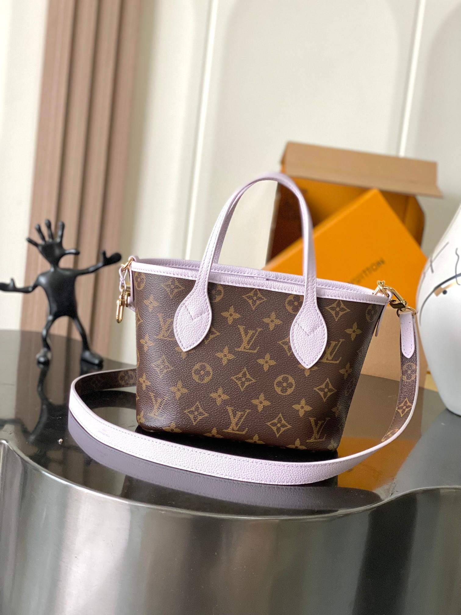 Copy Louis Vuitton Neverfull Bandoulière Inside Out BB Replica Bag - Image 4