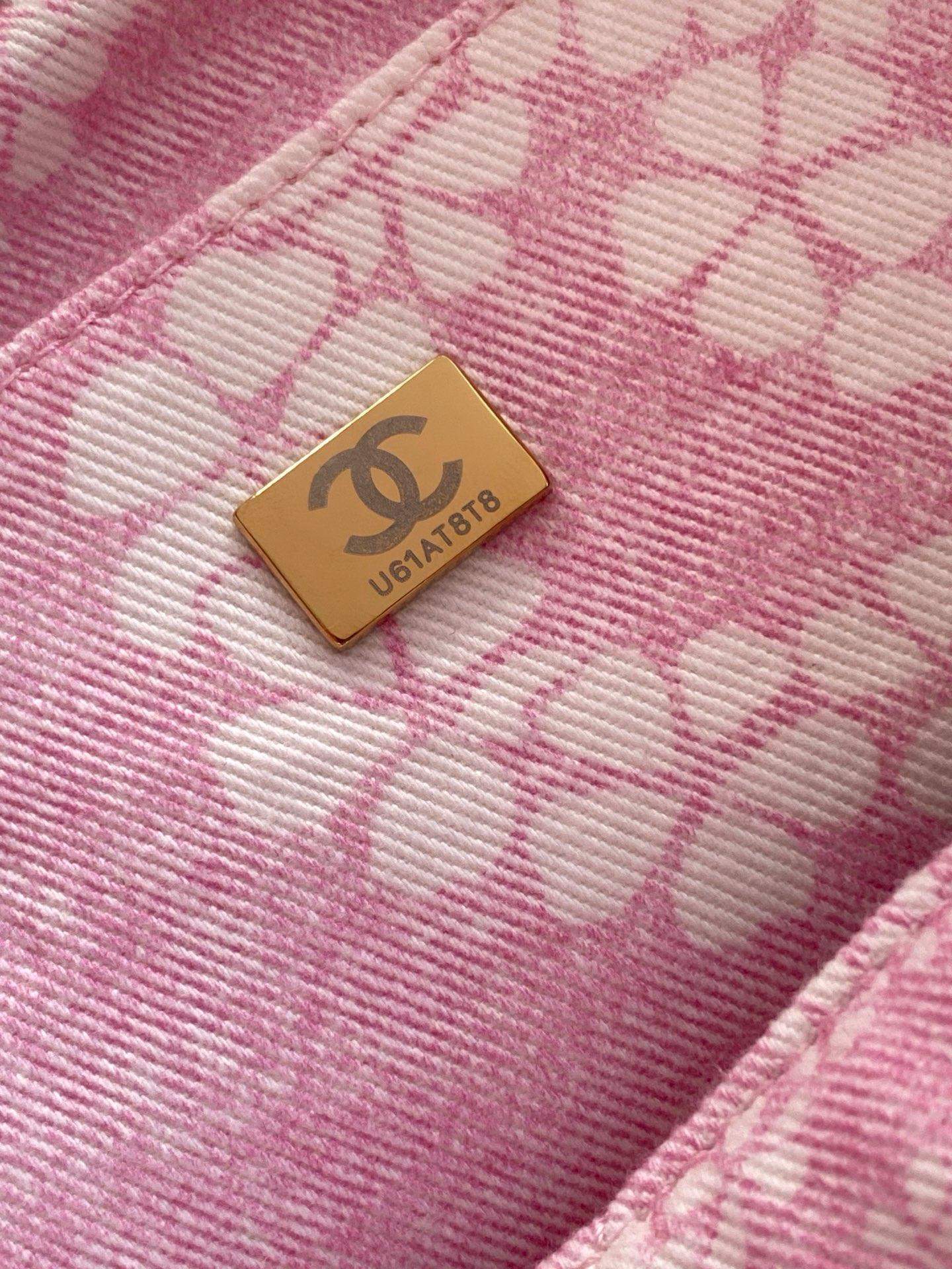 Luxury Printed Denim Replica Shopping Bag - Image 9