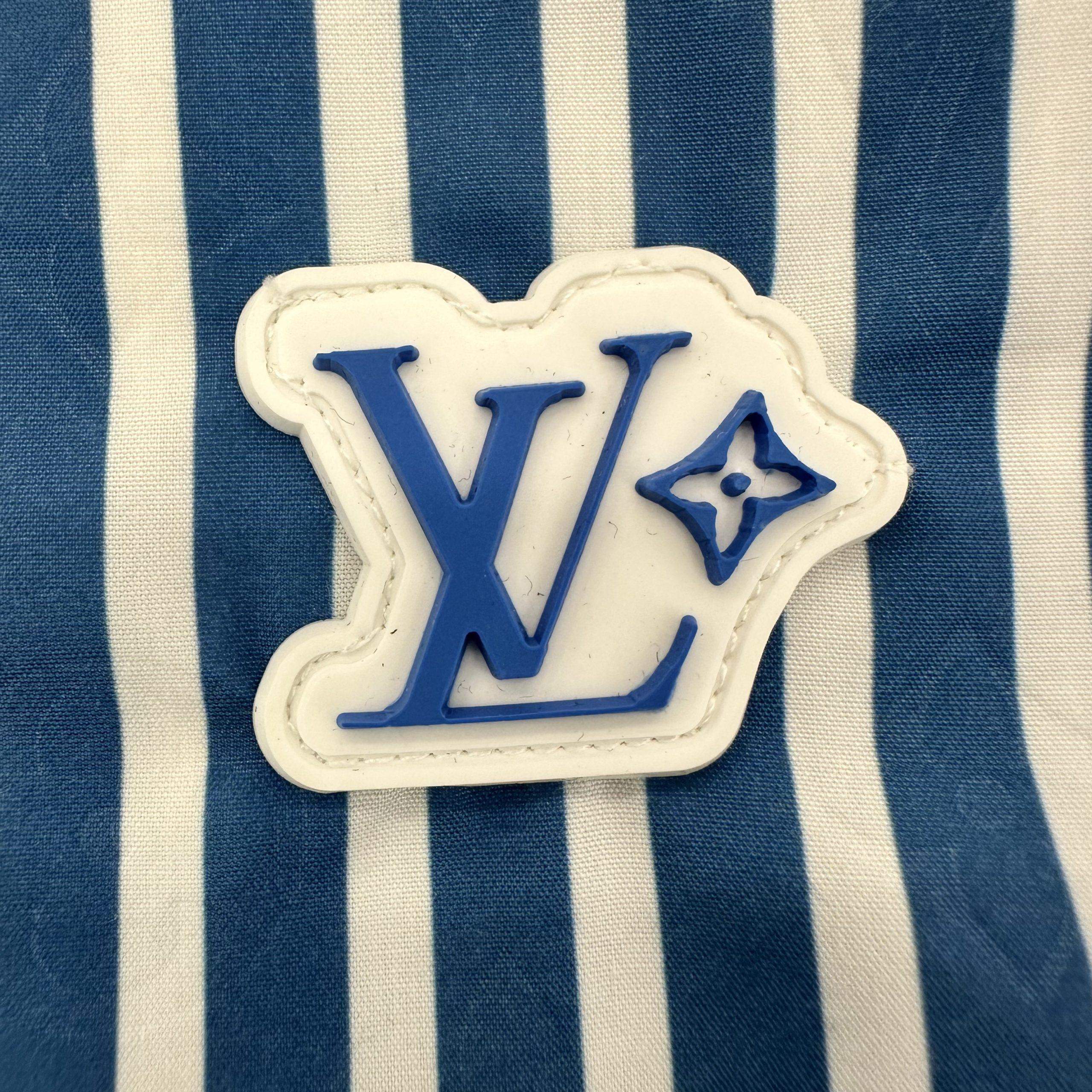 Luxury Louis Vuitton Monogram Patchwork Striped Replica Shirt - Image 6