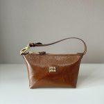 Luxury Miu Miu Naplak Patent Leather Replica Pouch