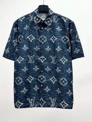 Shop Printed Monogram Short-Sleeved Replica Shirt