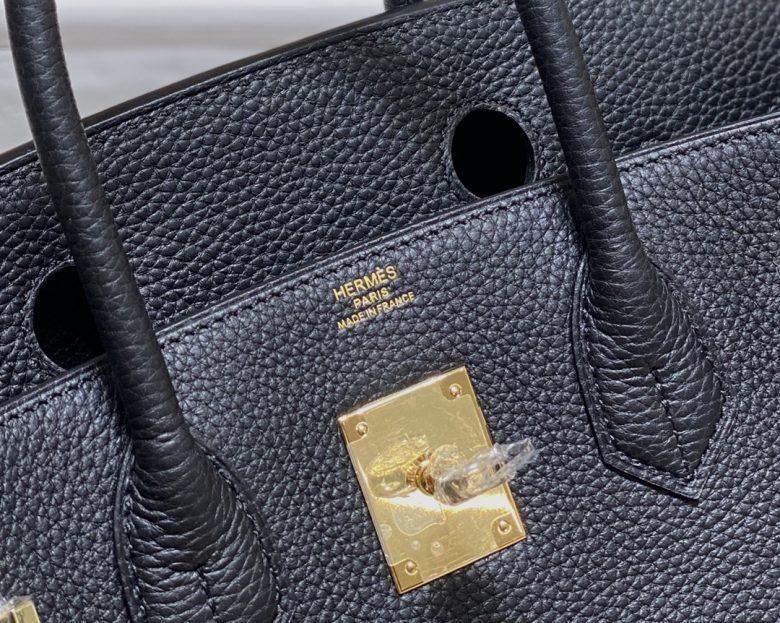 Hermes Birkin Platinum Togo Leather Replica Bag With Gold-Tone Metal 35 cm - Image 8