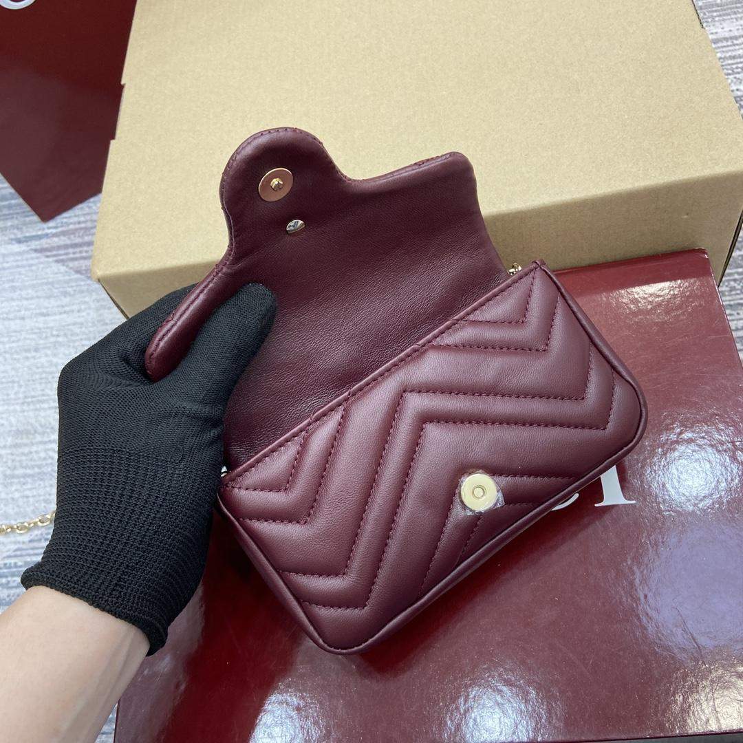 Best Gucci GG Marmont Mini Replica Shoulder Bag - Image 6