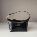 Luxury Miu Miu Naplak Patent Leather Replica Pouch - Black