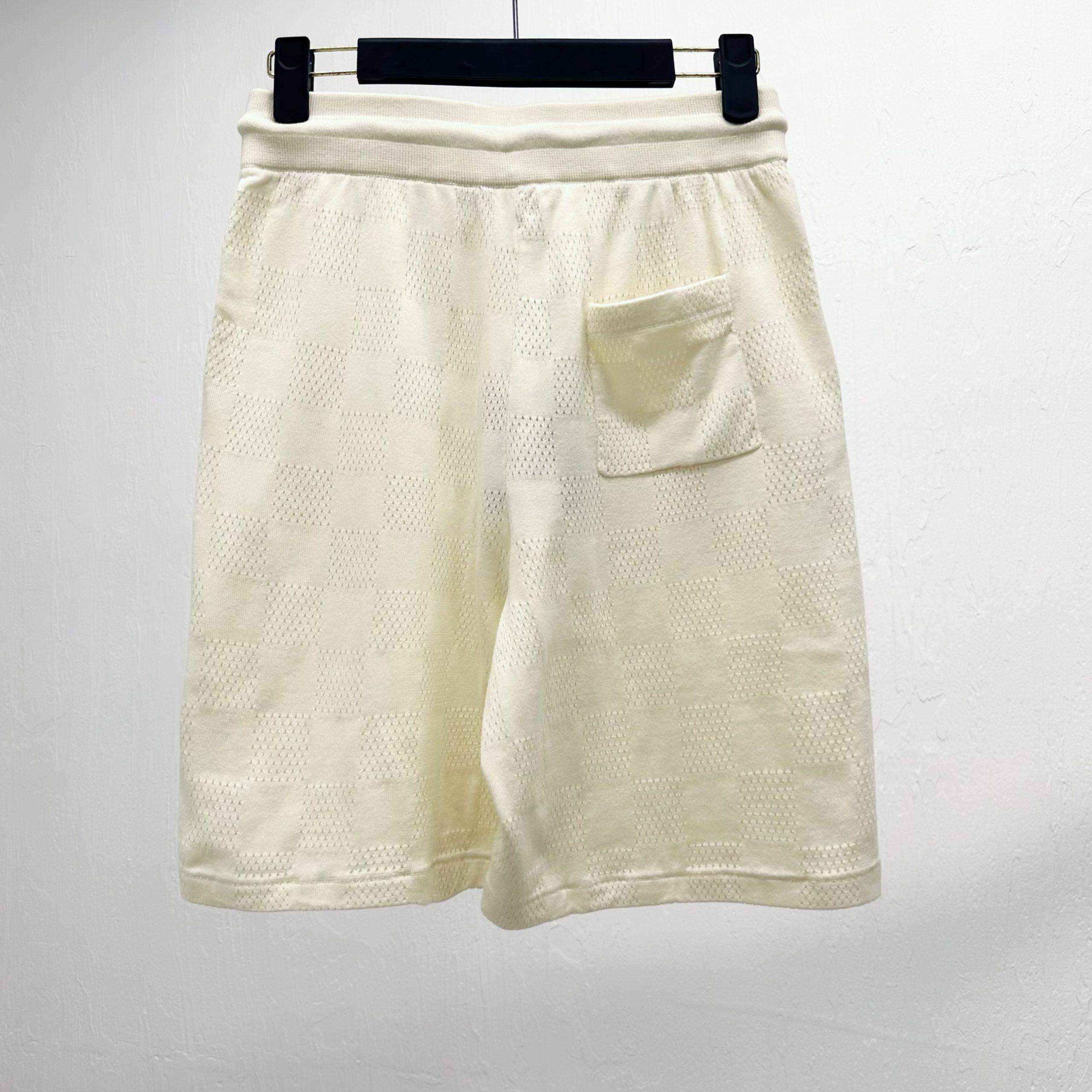 High Quality Louis Vuitton Damier French Terry Replica Shorts - Image 2