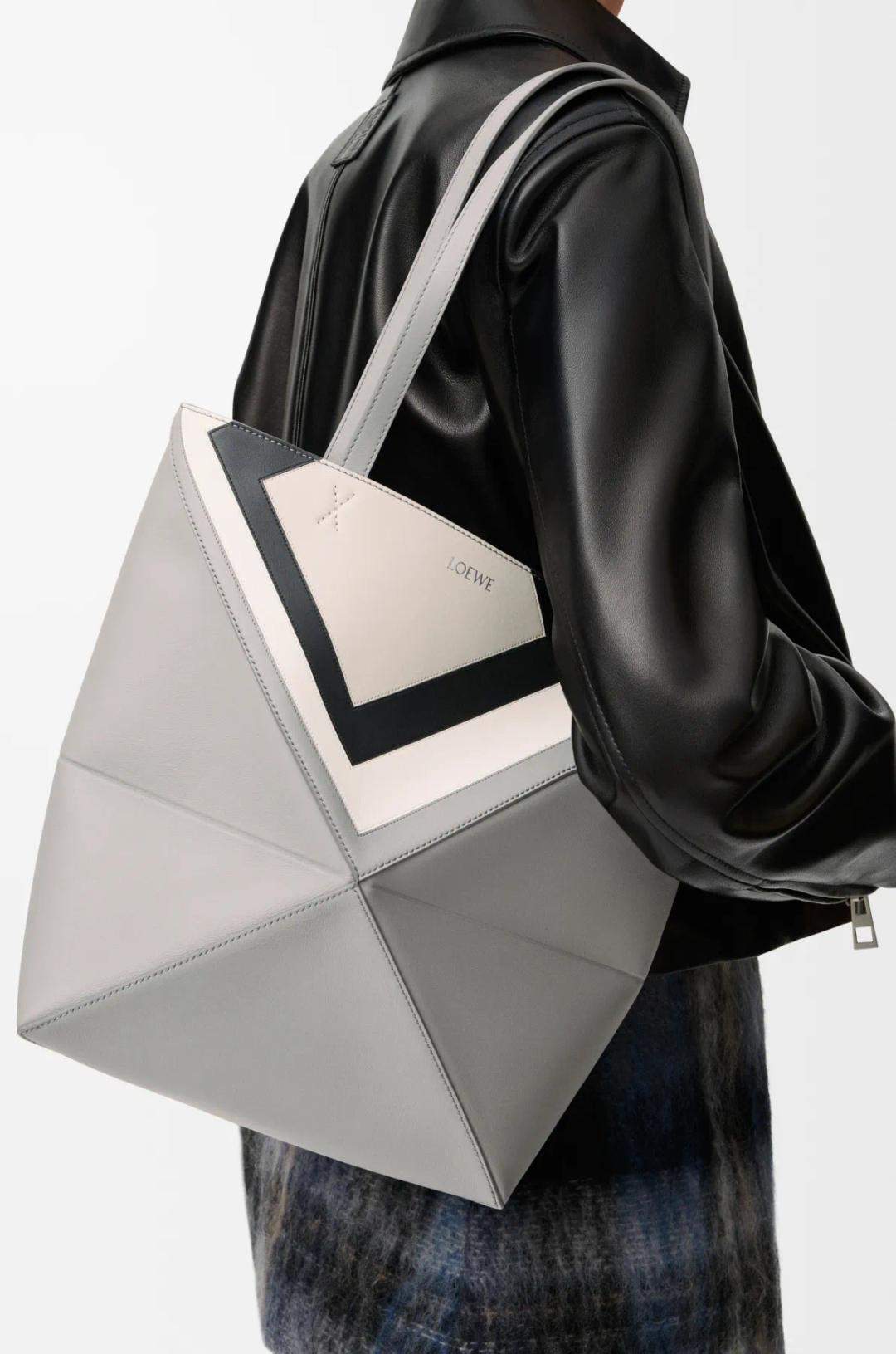 Superior Loewe Medium Puzzle Fold Replica Tote In Nappa Calfskin - Image 2