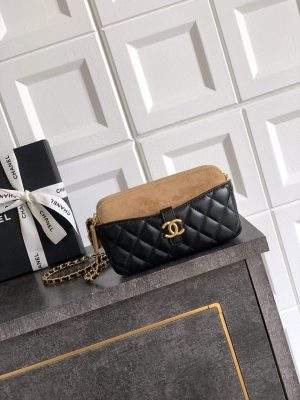 Shop Zipped Replica Phone Holder With Chain