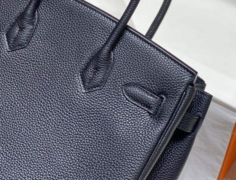 Hermes Birkin Platinum Togo Leather Replica Bag With Gold-Tone Metal 35 cm - Image 7