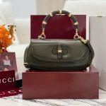 Luxury Gucci Bamboo Diva Medium Replica Bag - Green