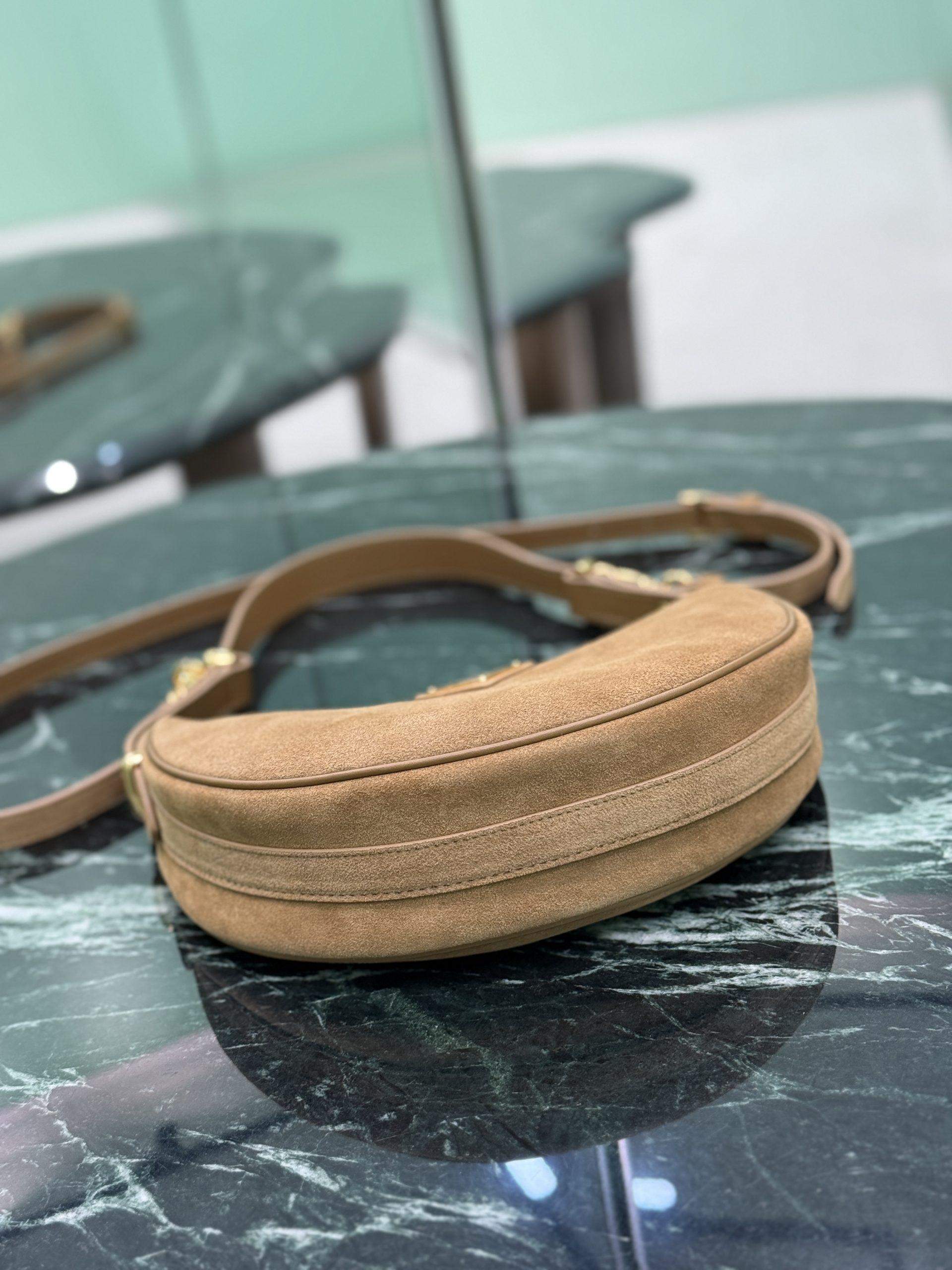 Supreme Prada Arqué Suede Replica Shoulder Bag - Image 6