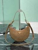 Supreme Prada Arqué Suede Replica Shoulder Bag