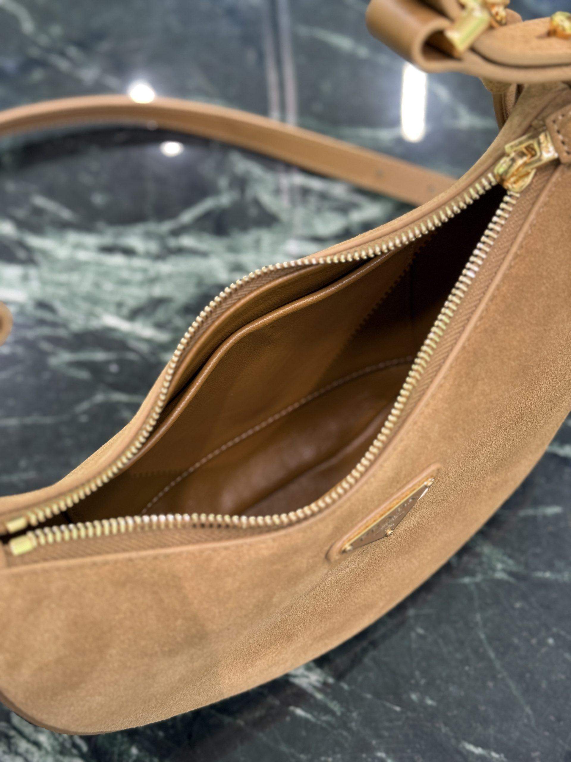 Supreme Prada Arqué Suede Replica Shoulder Bag - Image 8