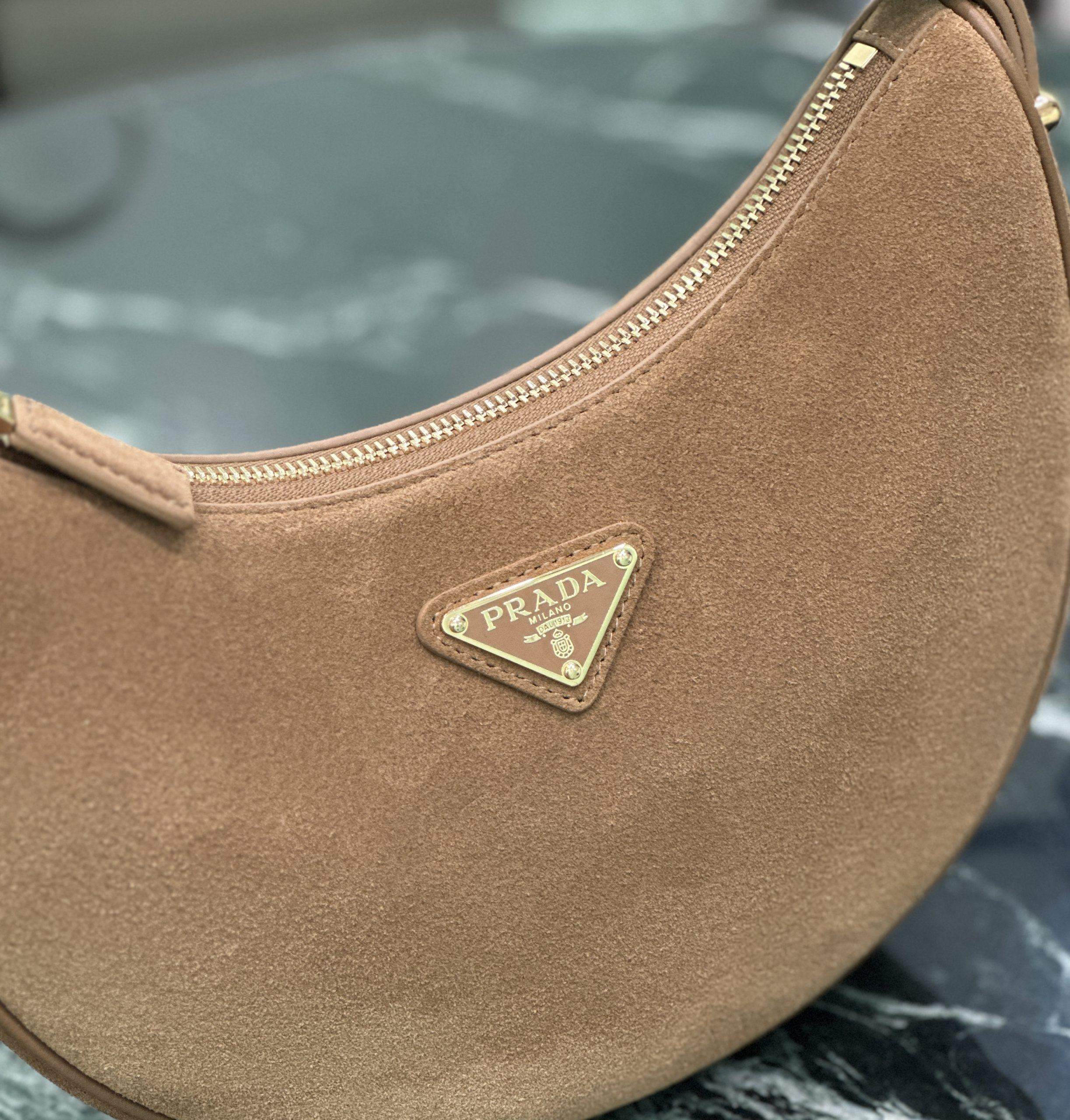 Supreme Prada Arqué Suede Replica Shoulder Bag - Image 7