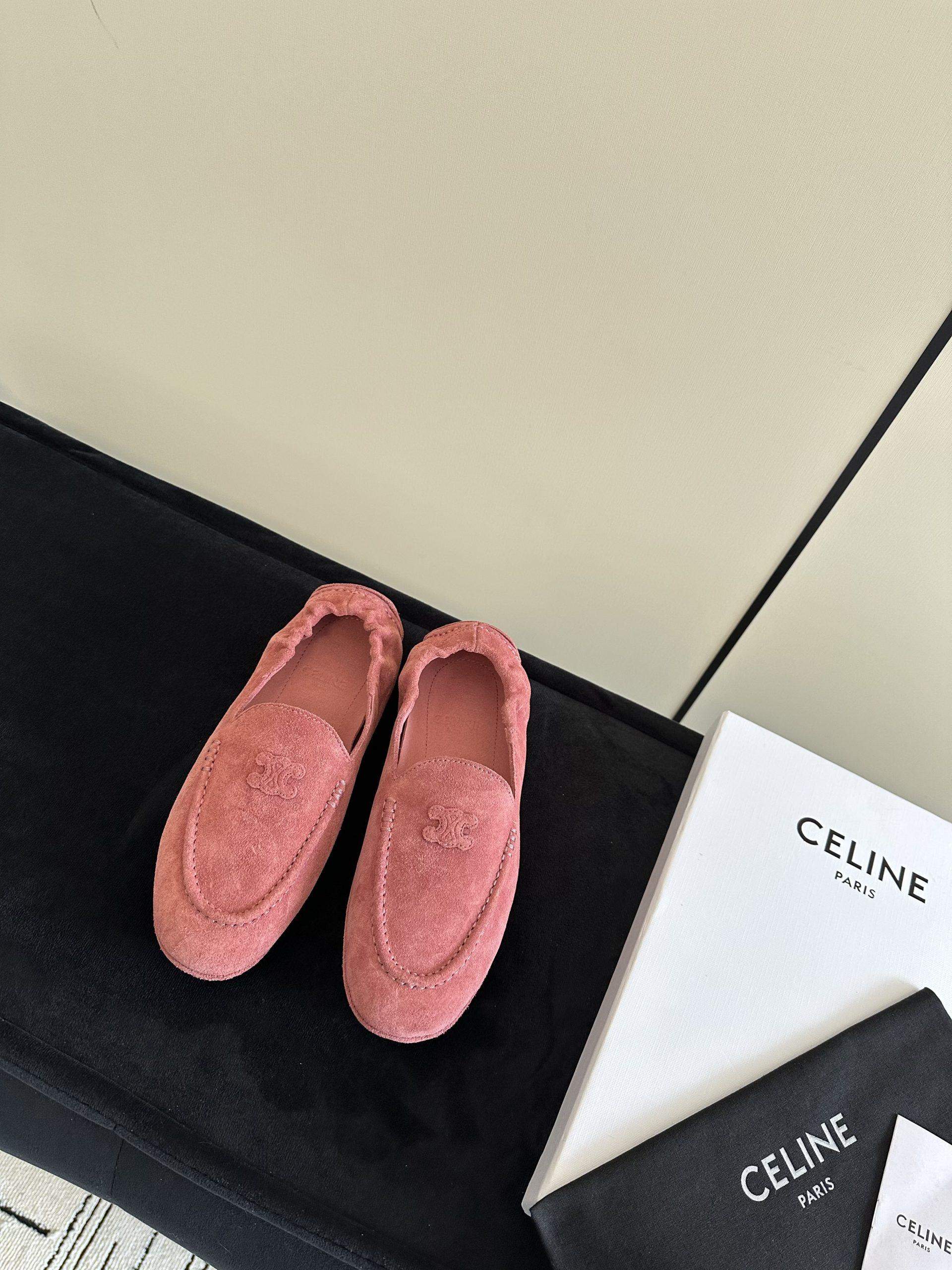 Exclusive Celine Adam Replica Loafer In Suede Calfskin