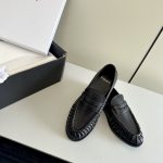 Premium Yves Saint Laurent Le Loafer Supple In Matte Lather - Black
