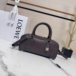 Superior Loewe Amazona 23 Cropped Replica Bag In Shiny Calfskin Silver-Tone Metal