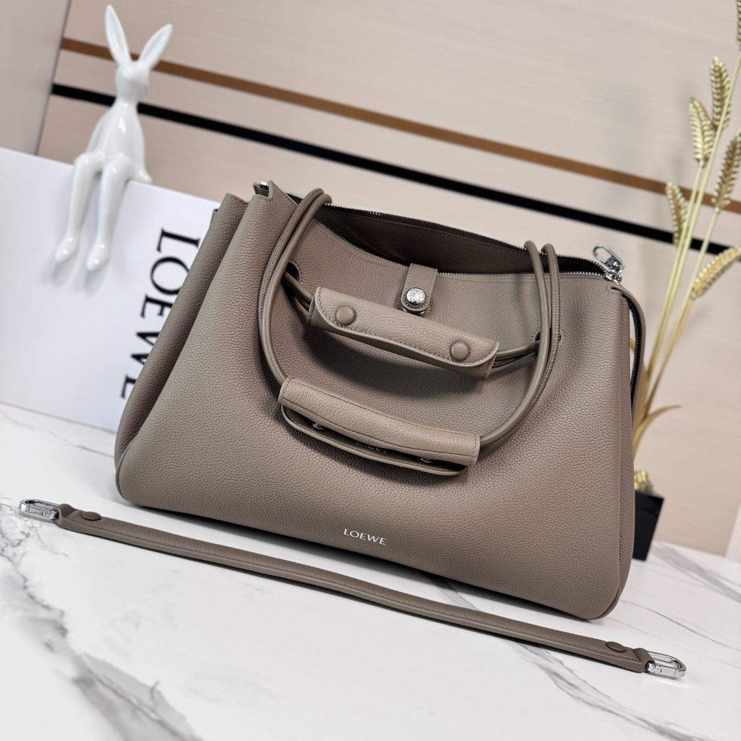 Deluxe Loewe Large Madrid Replica Bag In Supple Grained Calfskin