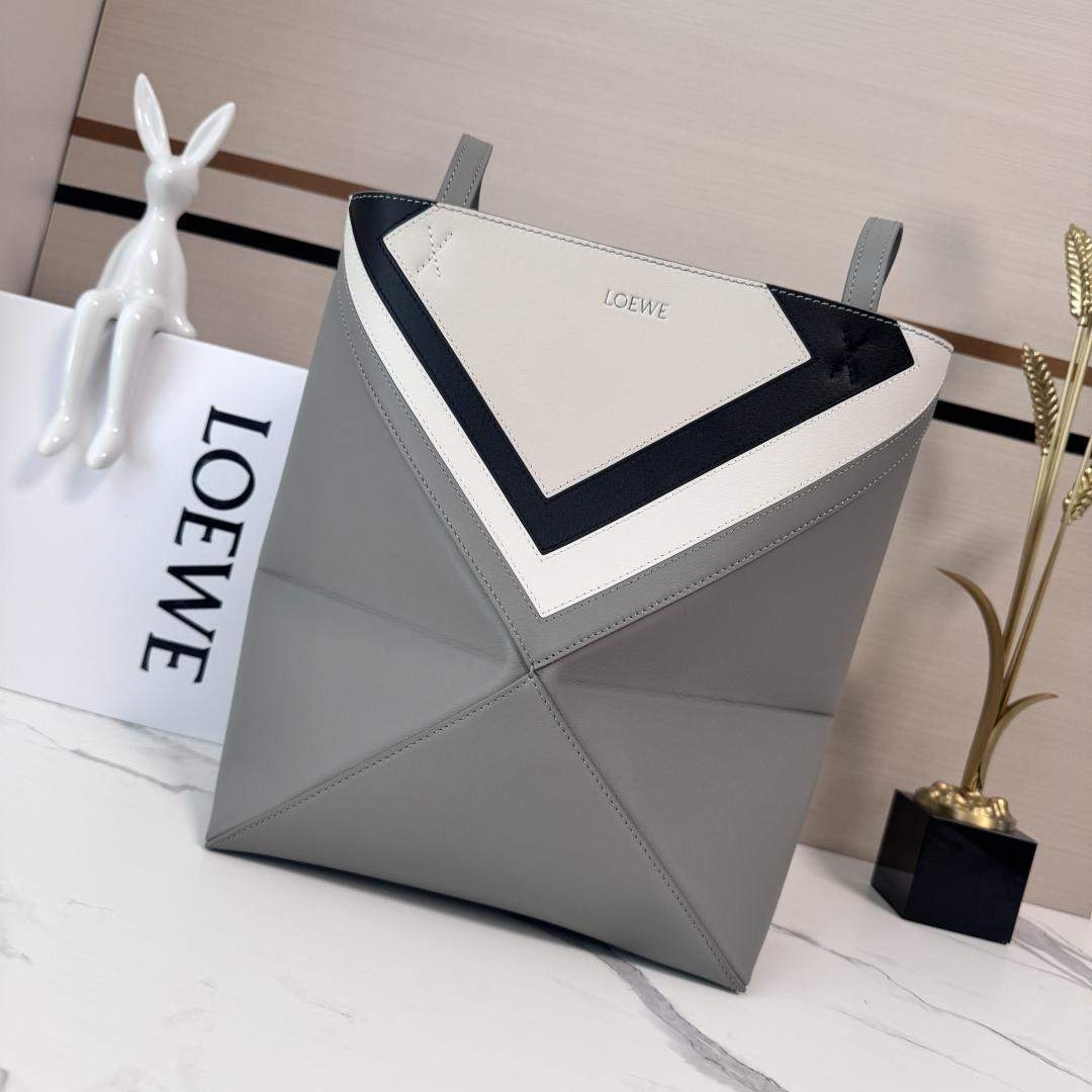 Superior Loewe Medium Puzzle Fold Replica Tote In Nappa Calfskin - Image 3
